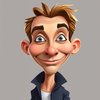 Photorealistic Digital Caricature Portrait icon