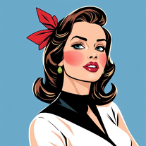Pin up woman by Alberto Vargas style