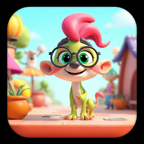 Pixar 3D cartoon style