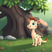 Pixar Cartoon Style Picture