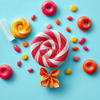 Candy advert poster icon