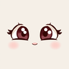 Pretty cute eyes icon