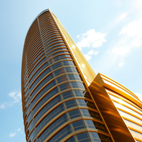 Professional 3D architect and designer in the shape of gold