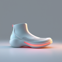 Professional 3D architect and designer in the shape of shoe