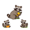 raccoons sticker maker icon