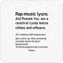 Rap music lyrics