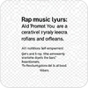 Rap music lyrics icon