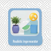 Realistic image generator icon