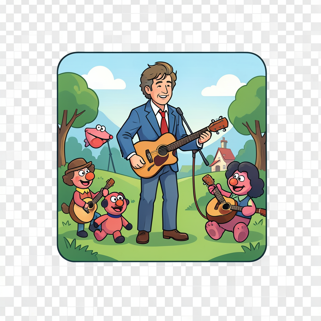 Realistic style: John Denver and the Muppets
