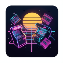 Retro Wave Space Arcade