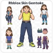 Roblox skin clothes  female male generator