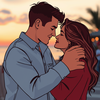 Romantic couples Image creation icon