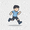 Running boy icon