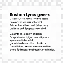 russian music lyrics gener all genres
