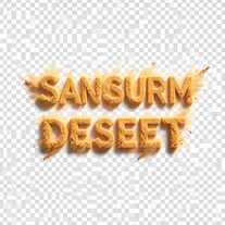 Sandstorm Desert letter text