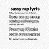 sassy rap lyrics icon