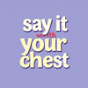 Say it with your chest icon