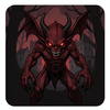 Scary demon like in the horror movies
