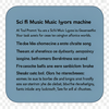 Sci fi Music lyrics machine
