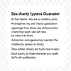 Sea shanty lyrics Generator