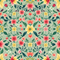 Seamless floral pattern icon
