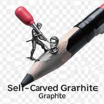 Self-Carved Graphite
