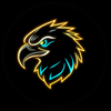 Eagle neon logo icon