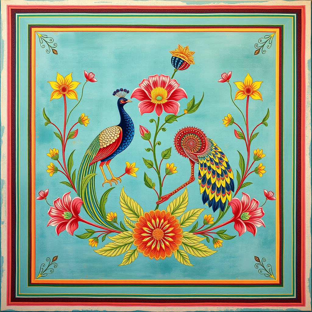 Indian Shadi wall painting