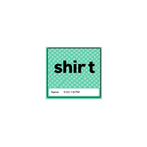 shirt side ticker tag