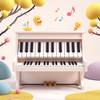 Silly/funny magic piano in 3-d and realistic icon