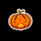 Neon pumkin icon