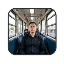 Sketchbook Reflection Inside the Rio Metro Here in Brazil