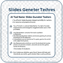 Slides Generator Teachers
