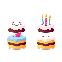 Smiling Birthdays Cakes