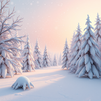 Snow background 3-d