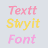 Social media stylish colourful font icon