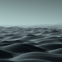 Solitude vast, undulating expanse , very high contrast