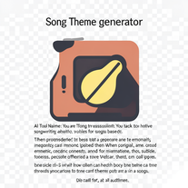 Song Theme generator