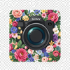 Sony camera  lense floral wallpaper icon