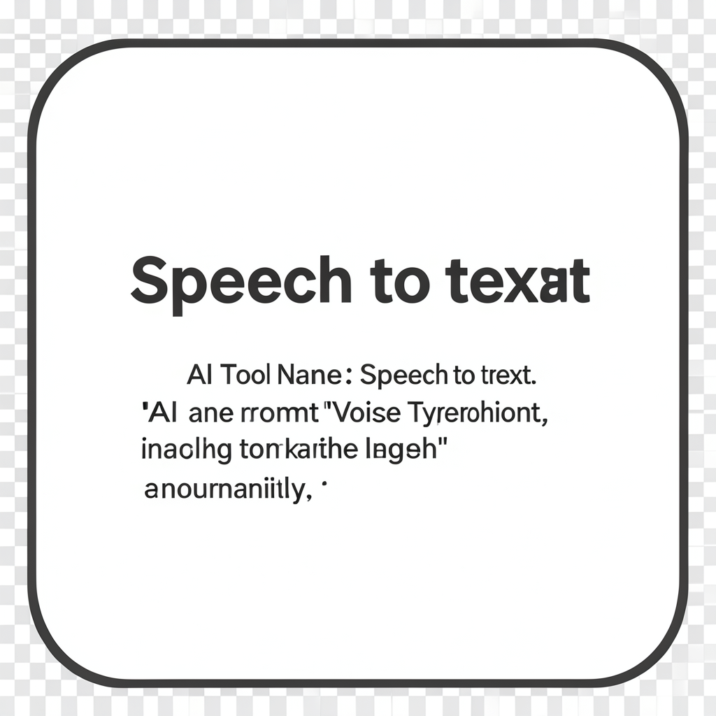 Speech to text