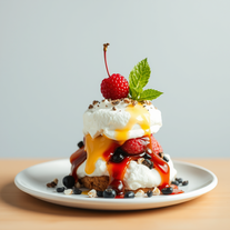 Spring foraging ingredients for Eton Mess and design projects.