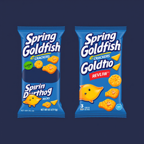 Spring Goldfish Crackers product and packaging design