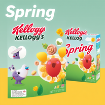 Spring Kellogg's Cereal product and packaging design