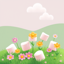 Spring Marshmallow design