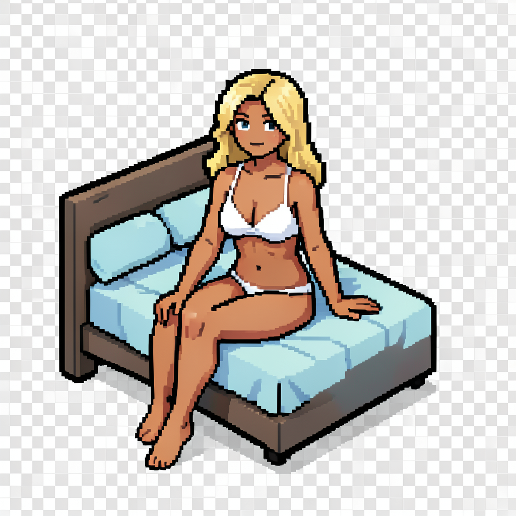 pixel-art creating genesis tile for top-down blockchain game.