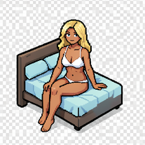 pixel-art creating genesis tile for top-down blockchain game.