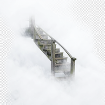 Stairway Suspended in Silence