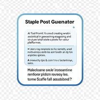 Staple Post Generator