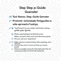 Step Step Guide Generator