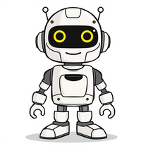 Cute and simple robot